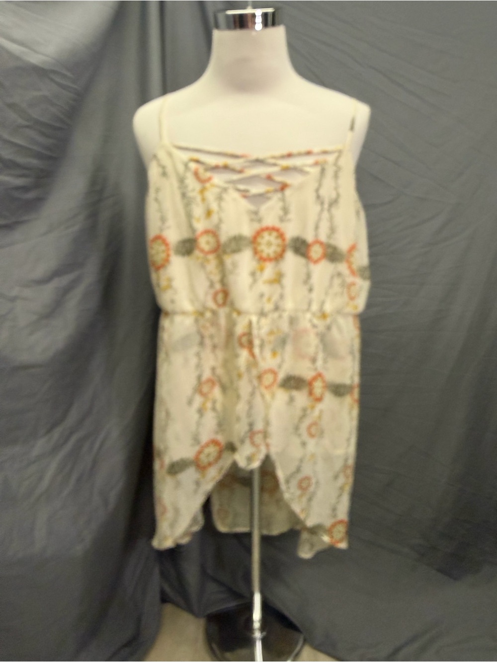 Maurices Cream Spaghetti-Strap Camisole Tunic